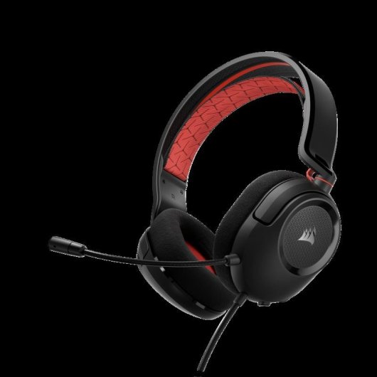 Auriculares Corsair HS35 v2 con cable Jack 3,5 mm Gaming Micrófono y controles, rojo