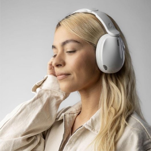Auriculares Skullcandy Hesh 540 ANC inalámbricos y con cable Bluetooth, Cancelación de Ruido, Micrófono, Blanco