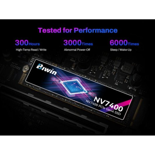 Disco Duro BIWIN NV7400 512 GB SSD M.2 7050 MB/s PCIe 4.0 NVMe 2.0
