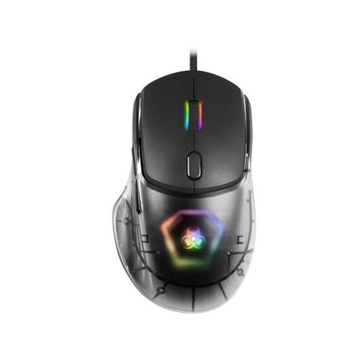 Ratón TRACER GameZone NEON USB 12400DPI Schwarz 7 Tasten RGB Gaming