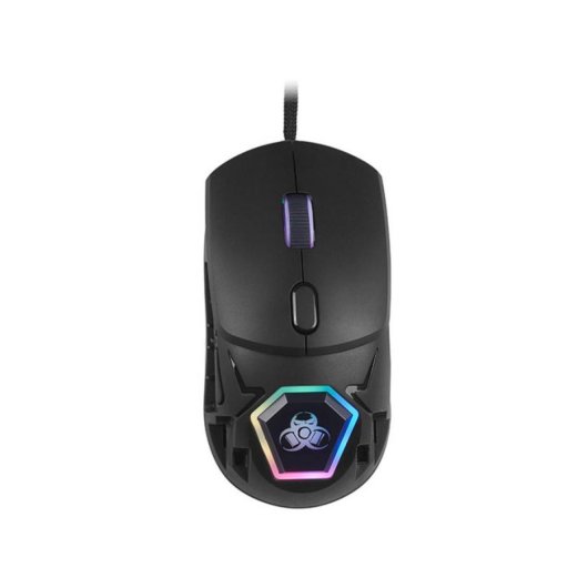 Ratón TRACER GameZone NEON USB 12400DPI Schwarz 7 Tasten RGB Gaming