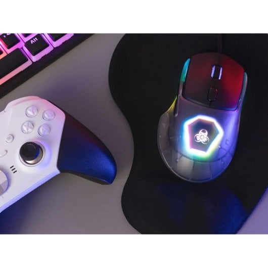 Ratón TRACER GameZone NEON USB 12400DPI Schwarz 7 Tasten RGB Gaming