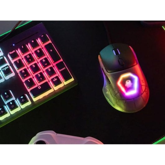 Ratón TRACER GameZone NEON USB 12400DPI Schwarz 7 Tasten RGB Gaming
