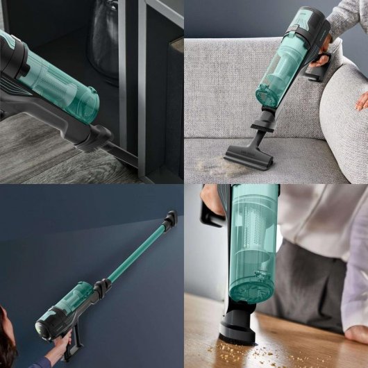 Aspiradora sin Bolsa Rowenta RH1833 100W 45 min Ultraligera Verde y Gris