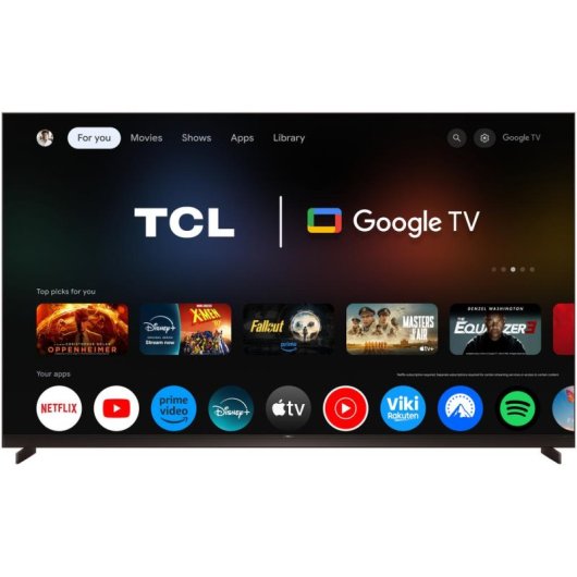 TV TCL QLED X11L 85X11L 85" 4K UltraHD 144Hz Smart TV Google TV Dolby Vision HDR10 Mini LED