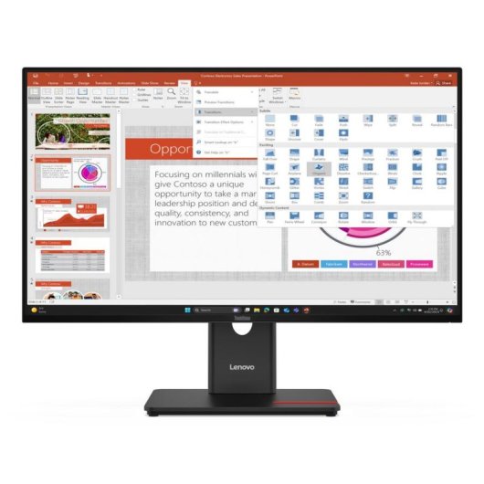 Monitor Lenovo ThinkVision T27-40 27" FullHD 120Hz IPS USB-Hub Höhenverstellbar