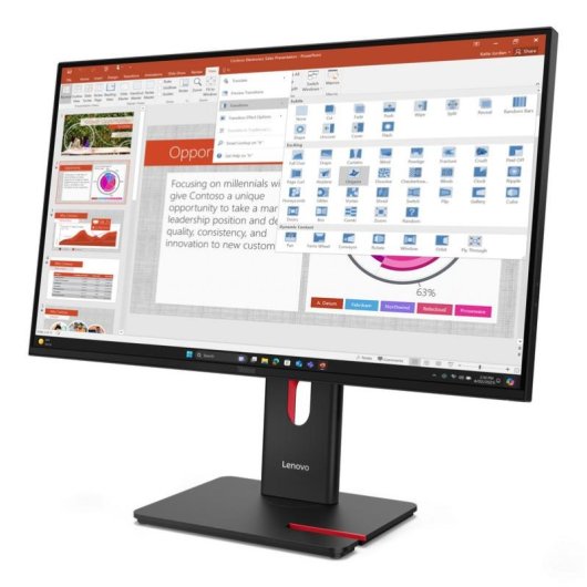 Monitor Lenovo ThinkVision T27-40 27" FullHD 120Hz IPS USB-Hub Höhenverstellbar