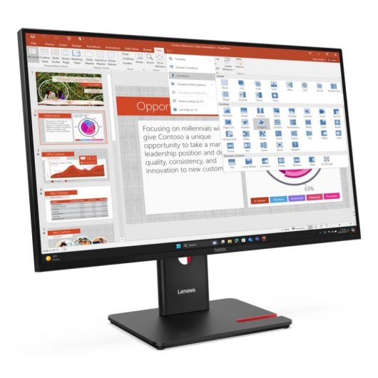 Monitor Lenovo ThinkVision T27-40 27" FullHD 120Hz IPS USB-Hub Höhenverstellbar