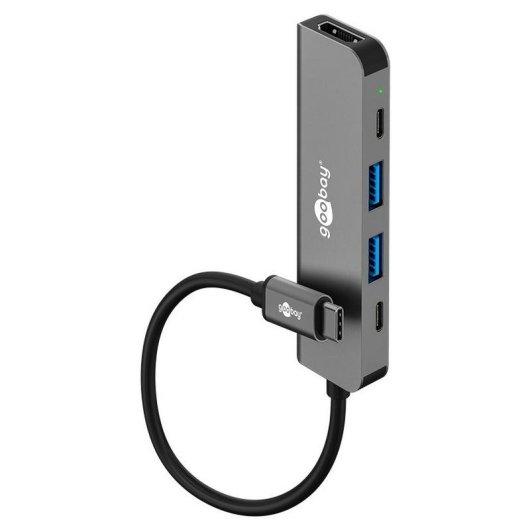 Hub Goobay 5 puertos 5000 Mbit/s modelo 78967 con Power Delivery 100W