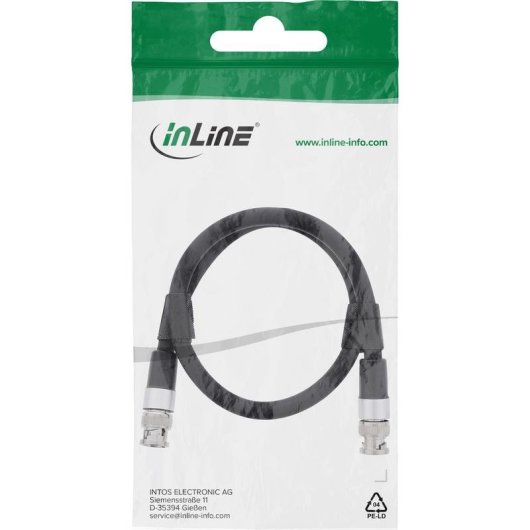 Cavo coassiale InLine 10855S 55 m BNC nero schermato