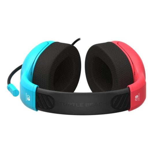 Auriculares Turtle Beach Airlite Fit com fio, cancelamento de ruído, microfone dobrável, preto azul vermelho