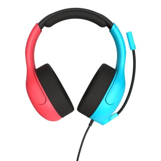 Auriculares Turtle Beach Airlite Fit com fio, cancelamento de ruído, microfone dobrável, preto azul vermelho