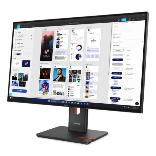 Monitor Lenovo ThinkVision T32UD-40 31,5" UltraHD 4K 60Hz IPS HDR10 USB-C Höhenverstellbar