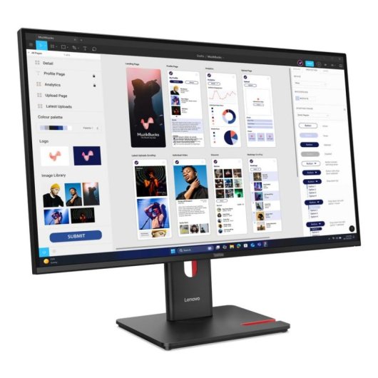 Monitor Lenovo ThinkVision T32UD-40 31,5" UltraHD 4K 60Hz IPS HDR10 USB-C Höhenverstellbar