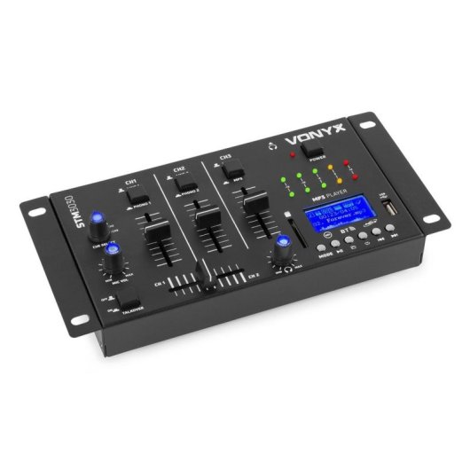 Mezclador DJ Vonyx STM3030 4 canales USB SD Bluetooth grabación