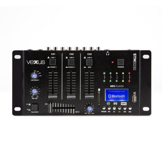 Mezclador DJ Vonyx STM3030 4 canales USB SD Bluetooth grabación