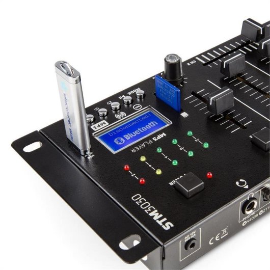 Mezclador DJ Vonyx STM3030 4 canales USB SD Bluetooth grabación