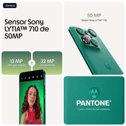 Motorola Edge 70 Fusion 5G Verde 8GB 256GB Ecrã AMOLED 6,78'' Câmara 50 MP