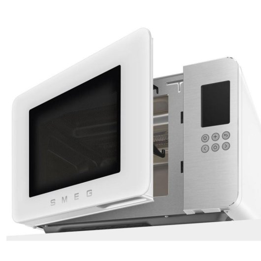 Microondas SMEG MOC01WHMEU 29 Liter 1450W mit Quartz Grill 18 Programme