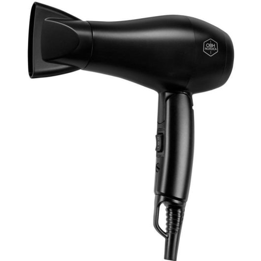Secador de Pelo de Viaje NORTHIO 51255 1100W 2 Temperaturas 2 Velocidades Plegable Negro