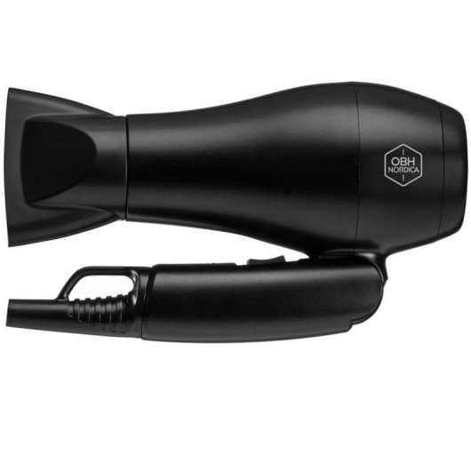 Secador de Pelo de Viaje NORTHIO 51255 1100W 2 Temperaturas 2 Velocidades Plegable Negro