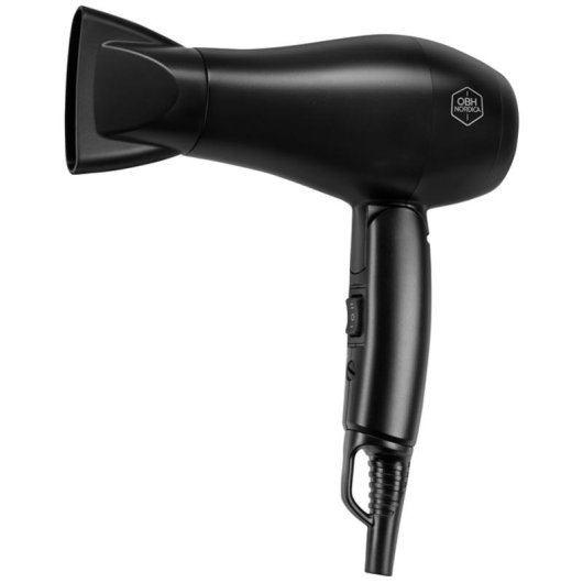 Secador de Pelo de Viaje NORTHIO 51255 1100W 2 Temperaturas 2 Velocidades Plegable Negro