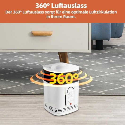 Keramikheizgerät SHX SHX360PTC 1500W Schwarz Weiss