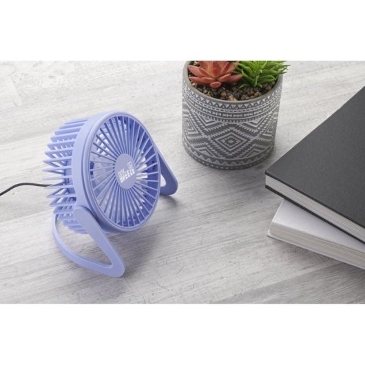 Ventilador Tech Pop Portátil Violeta USB 360°
