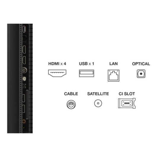 TV TCL QD Mini LED C69 50C69K 50" 4K UltraHD 120Hz Smart TV Google TV HDR10 Dolby Vision