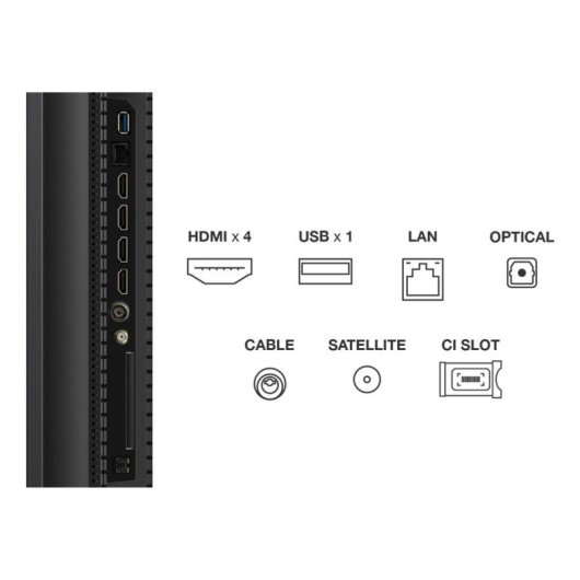 TV TCL QD Mini LED 50C7K 50" 4K Ultra HD 120Hz Smart TV Google TV HDR10 Dolby Vision