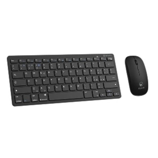Tastatur Atlantis Land P013-LK-8955-WB Mini kabellos mit Maus inklusive