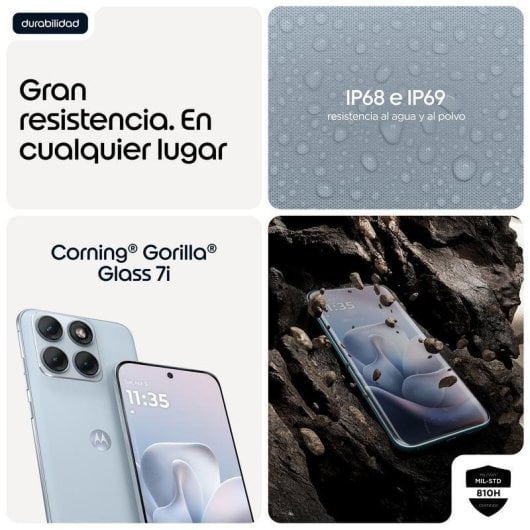 Motorola Edge 70 Fusion 5G 12GB 256GB 6.78" Azul Claro