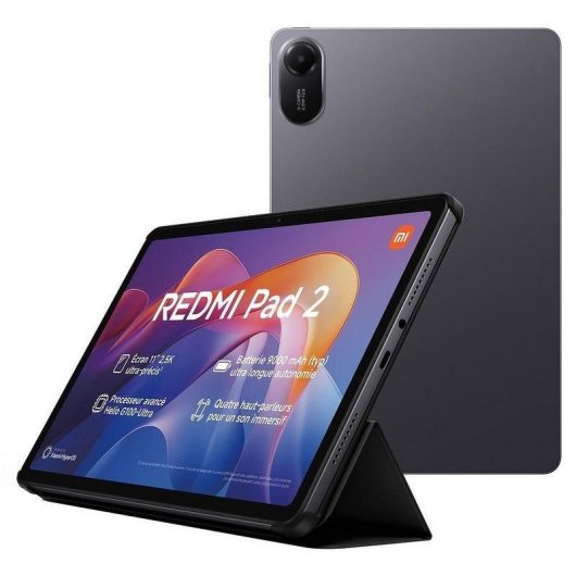 Tablet XIAOMI REDMI Pad 2 WiFi 11" 8GB 256GB Gris con Funda