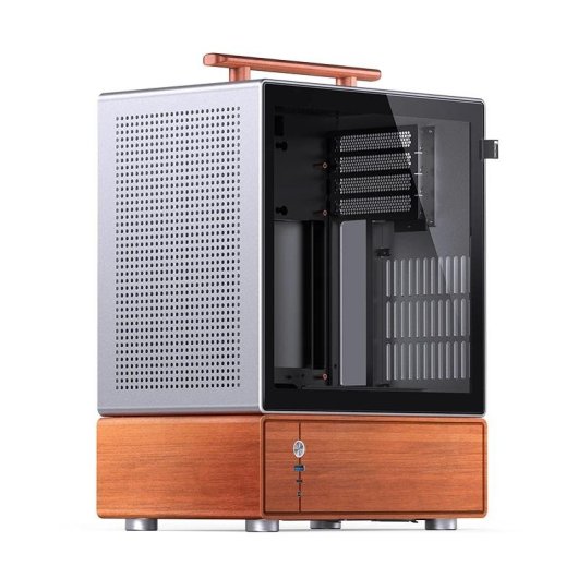 Case PC Jonsbo T7 Midi Tower Legno Alluminio ITX mATX Finestra