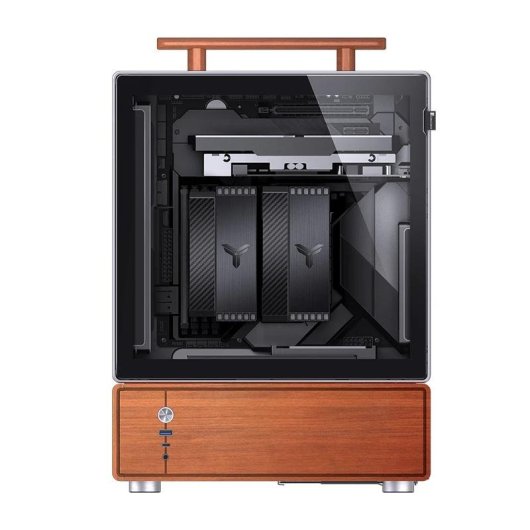 Case PC Jonsbo T7 Midi Tower Legno Alluminio ITX mATX Finestra