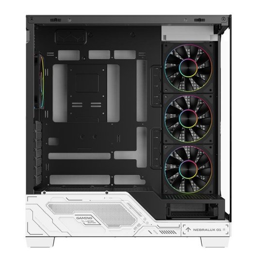 Torre PC Itek NEBRALUX 01 Bianco ATX RGB Vetro Temperato Gaming