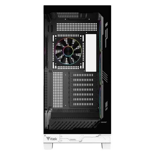 Torre PC Itek NEBRALUX 01 Bianco ATX RGB Vetro Temperato Gaming