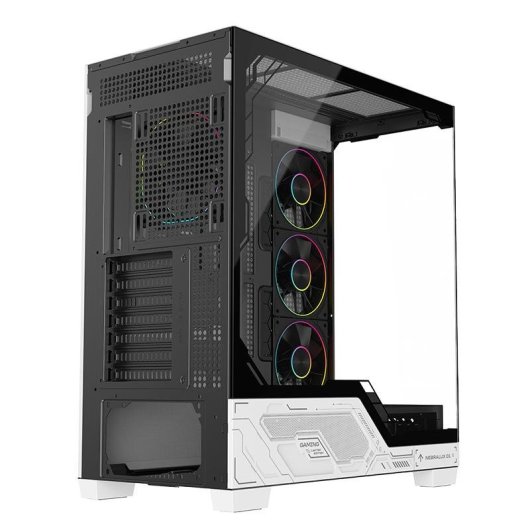Torre PC Itek NEBRALUX 01 Bianco ATX RGB Vetro Temperato Gaming