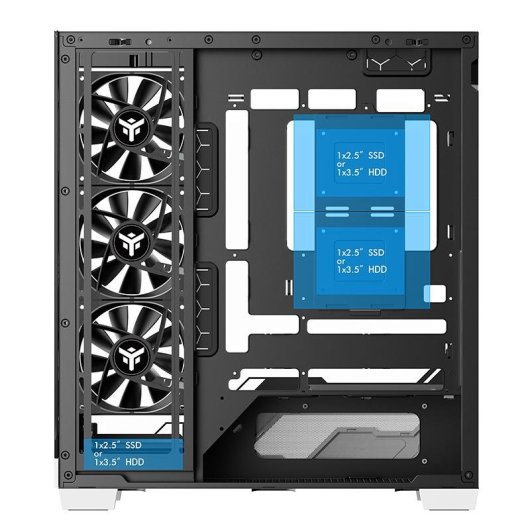 Torre PC Itek NEBRALUX 01 Bianco ATX RGB Vetro Temperato Gaming