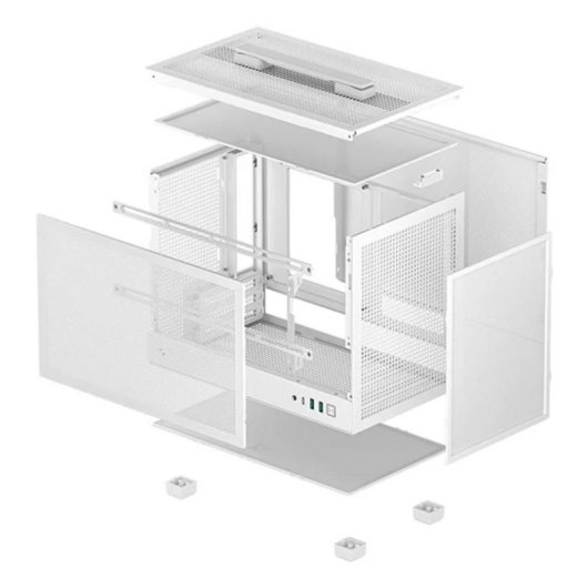 Carcasa DeepCool CH160 MESH WH Mini-ITX Blanca con Malla