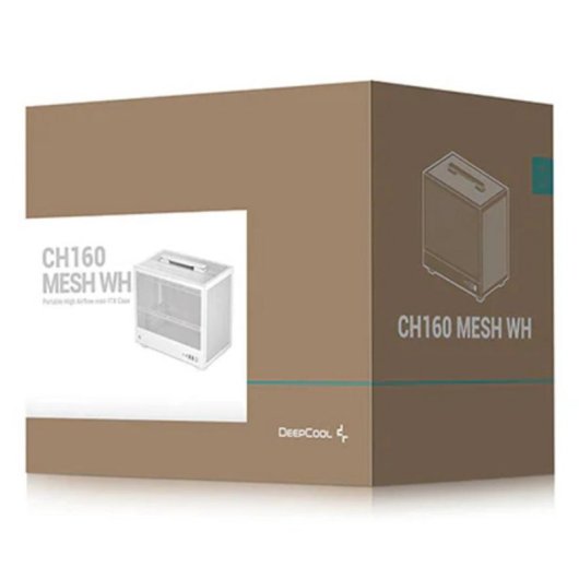 Carcasa DeepCool CH160 MESH WH Mini-ITX Blanca con Malla