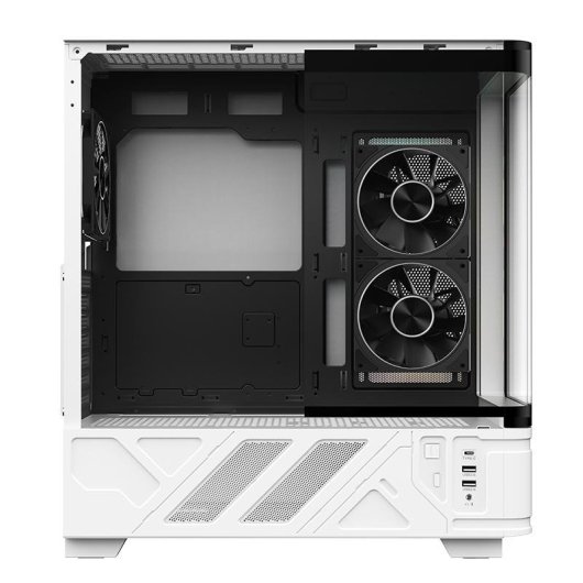 Torre ATX Itek NETRON CURVED Bianca RGB Vetro Temperato Gaming