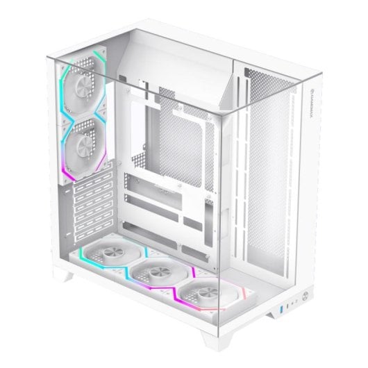 Torre GameMax Infinity Pro WH ATX Bianco Vetro Temperato RGB USB-C
