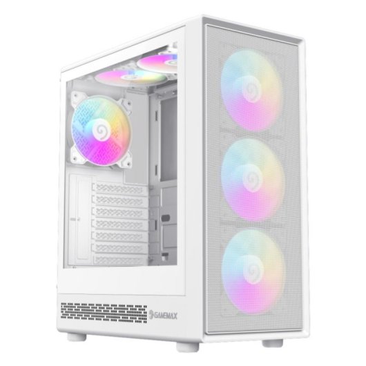 Carcasa GameMax Storm 2 AW Midi Tower Blanco ATX con ventana de vidrio templado