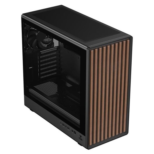 Torre ATX Itek WOODY W2B Legno Finestra Vetro Temperato USB-C