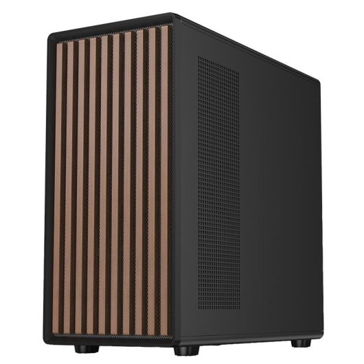 Torre ATX Itek WOODY W2B Legno Finestra Vetro Temperato USB-C