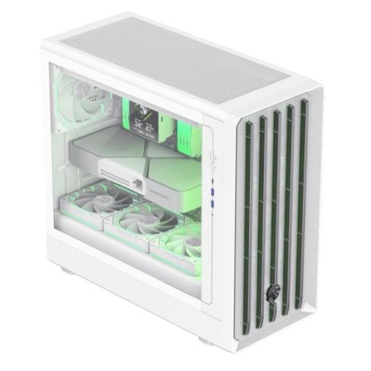 Carcasa GameMax CLAW 460 WH Midi Tower Blanco ATX con malla y vidrio templado