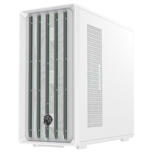 Carcasa GameMax CLAW 460 WH Midi Tower Blanco ATX con malla y vidrio templado