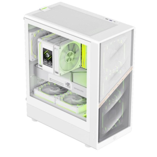 Carcasa GameMax AERIS 330 MW Mini Torre Gaming Blanco ITX micro ATX