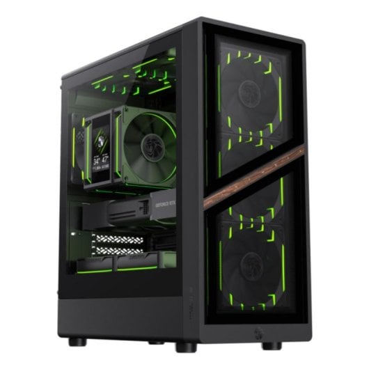 Tour Mini GameMax AERIS 330 GB Noir Verre Trempe RGB